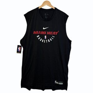 Nike Black Miami Heat Basketball Tank Top